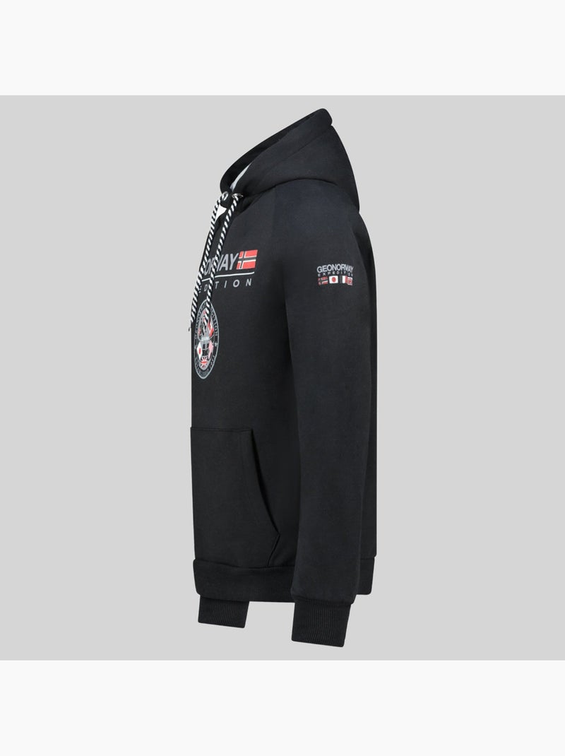 Sudadera con capucha gvick – geographical norway Negro - Kiabi