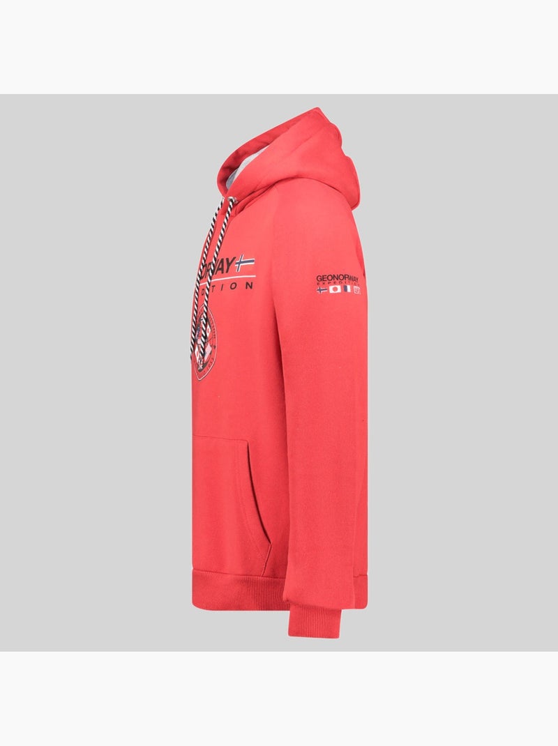 Sudadera con capucha gvick – geographical norway Rojo - Kiabi