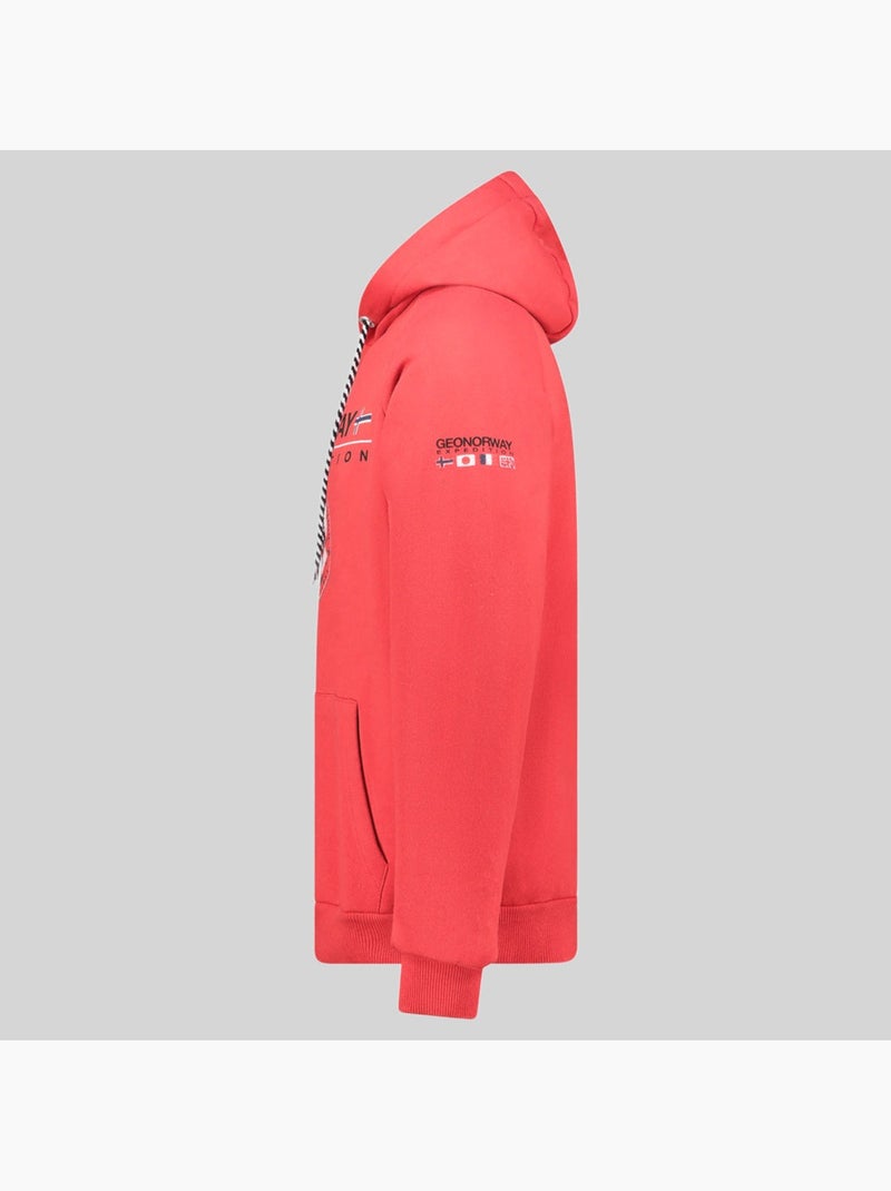 Sudadera con capucha gvick – geographical norway Rojo - Kiabi