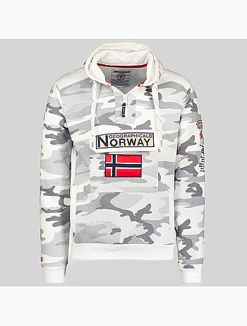 Sudadera con capucha gymclass camo – geographical norway