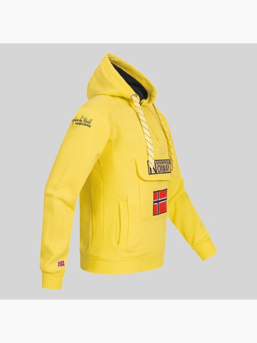 Sudadera con capucha gymclass fluo – geographical norway - Kiabi Sudadera con capucha gymclass fluo – geographical norway - Kiabi