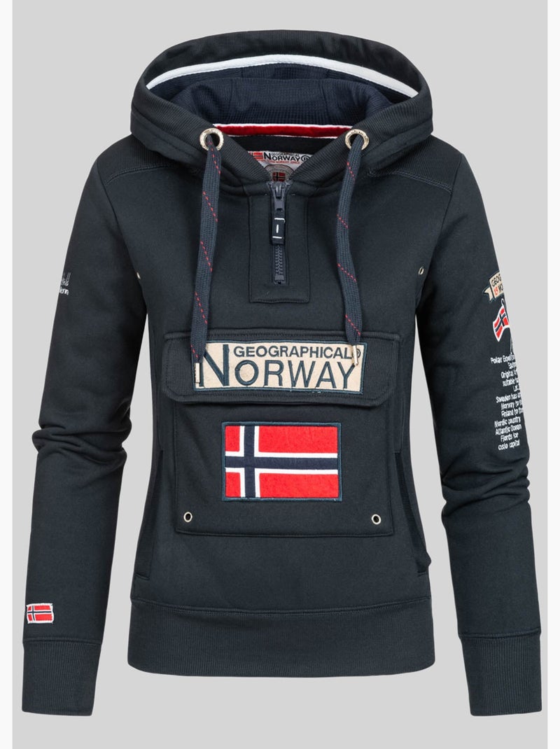 Sudadera con capucha gymclass – geographical norway Azul marino - Kiabi