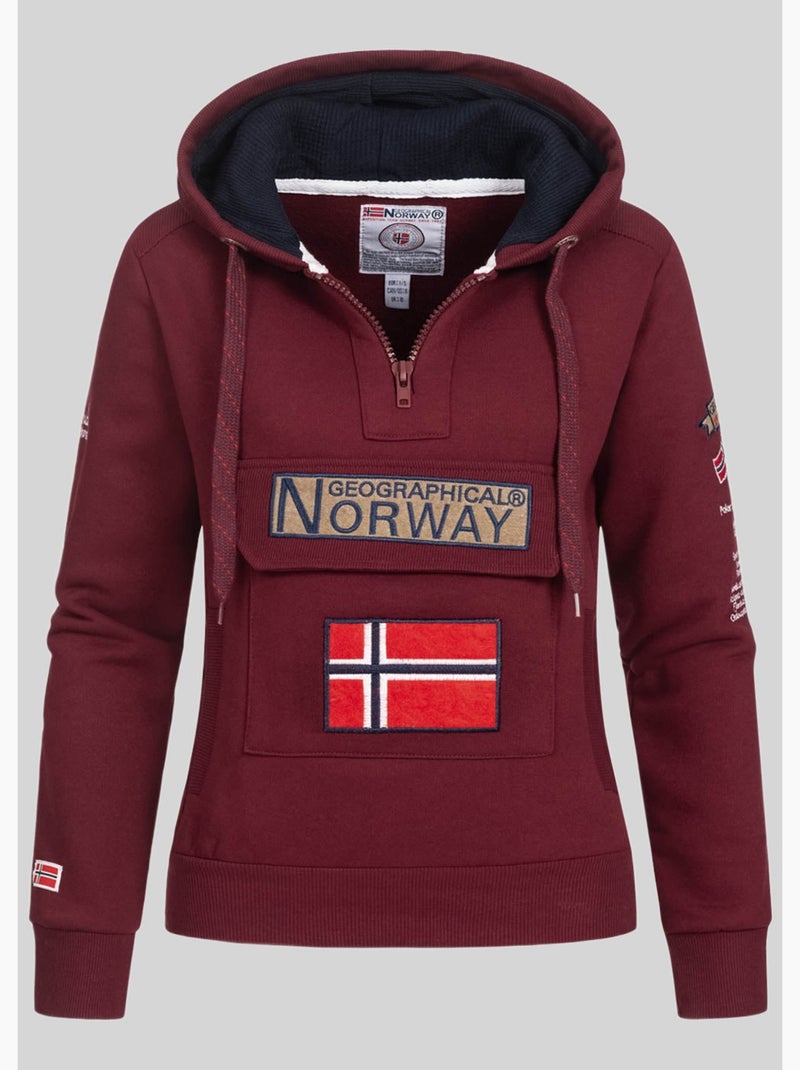 Sudadera con capucha gymclass – geographical norway Burdeos - Kiabi