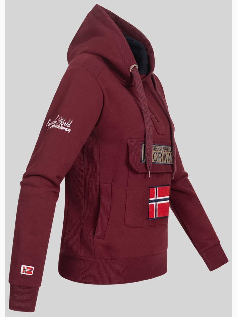 Sudadera con capucha gymclass – geographical norway Burdeos - Kiabi