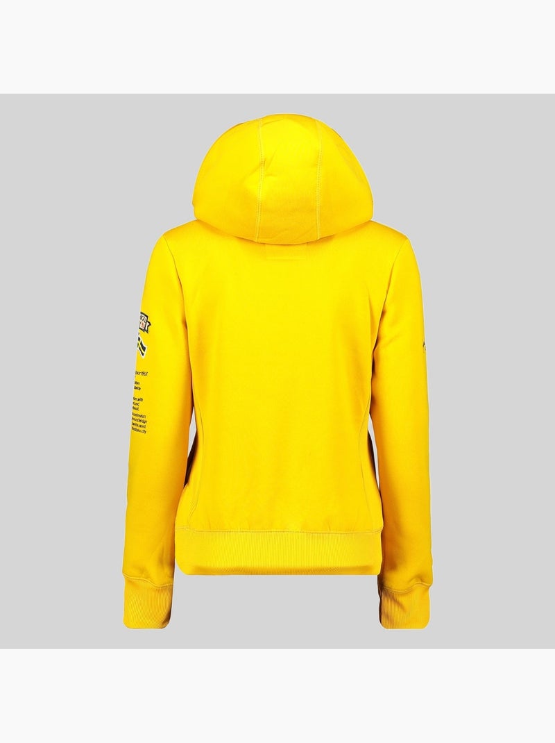 Sudadera con capucha gymclass – geographical norway Mostaza - Kiabi