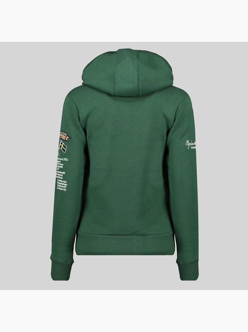 Sudadera con capucha gymclass – geographical norway Verde abeto - Kiabi