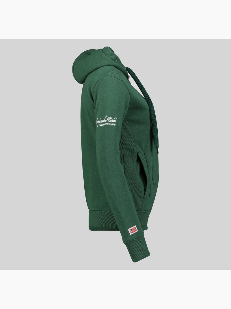 Sudadera con capucha gymclass – geographical norway Verde abeto - Kiabi