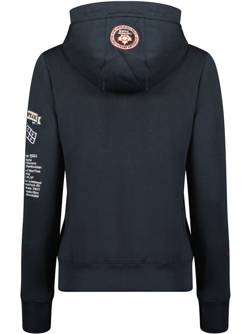 Sudadera con capucha gyrelle – canadian peak Azul marino - Kiabi