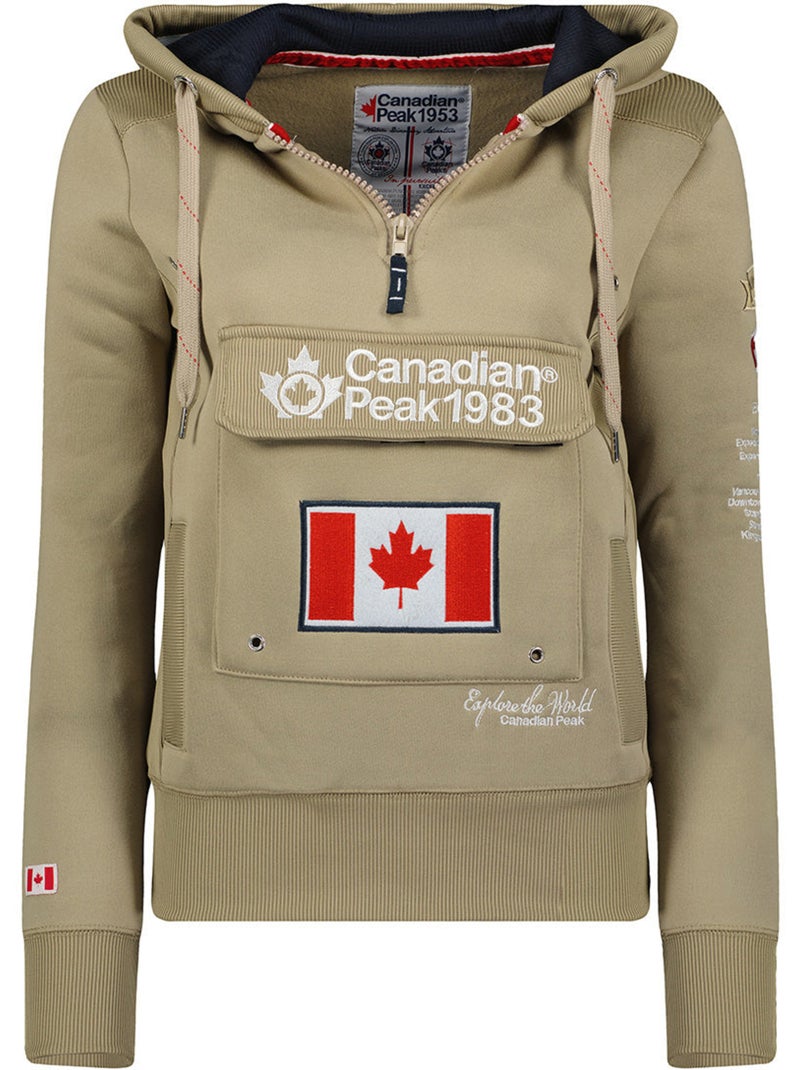 Sudadera con capucha gyrelle – canadian peak Beige - Kiabi