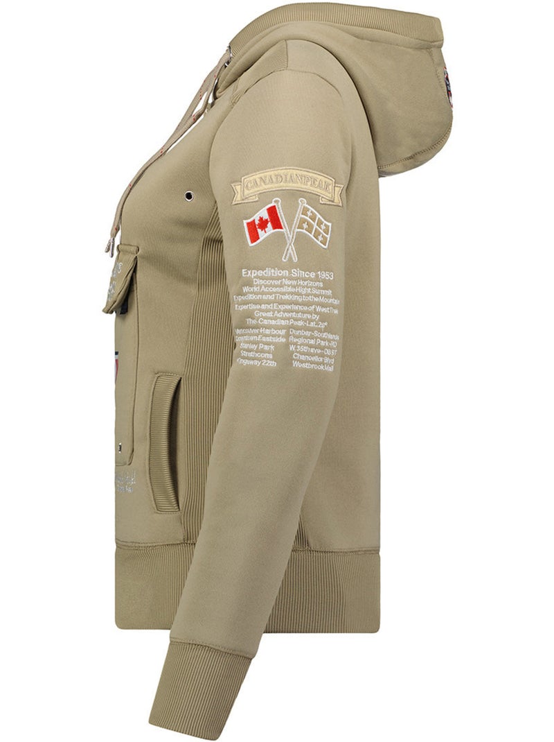 Sudadera con capucha gyrelle – canadian peak Beige - Kiabi