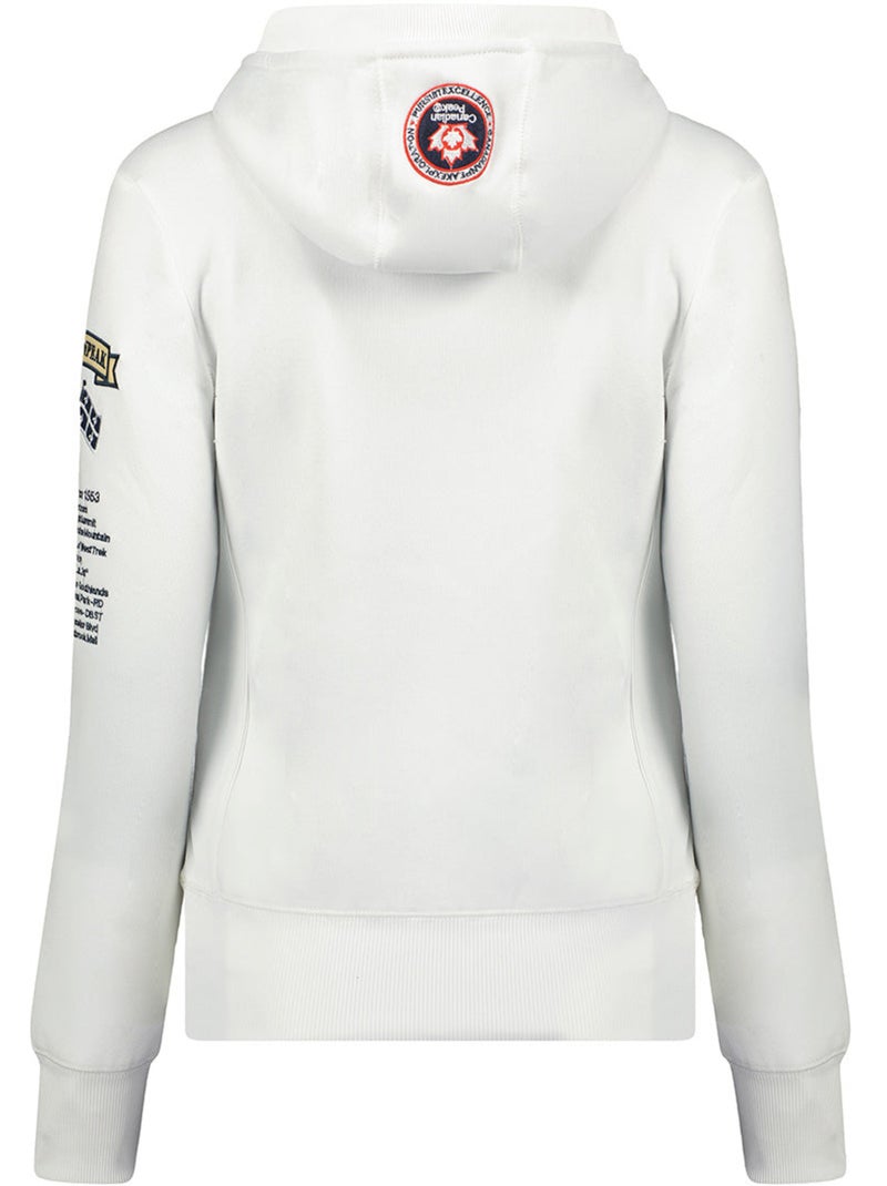 Sudadera con capucha gyrelle – canadian peak Blanco - Kiabi