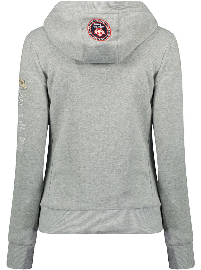 Sudadera con capucha gyrelle – canadian peak Gris claro - Kiabi
