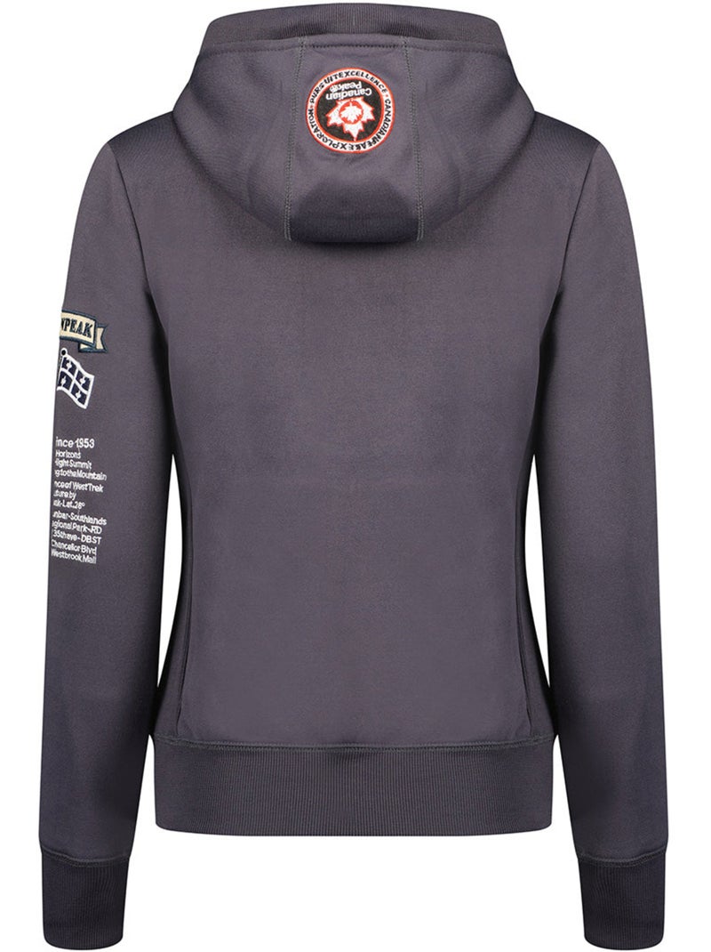 Sudadera con capucha gyrelle – canadian peak Gris oscuro - Kiabi