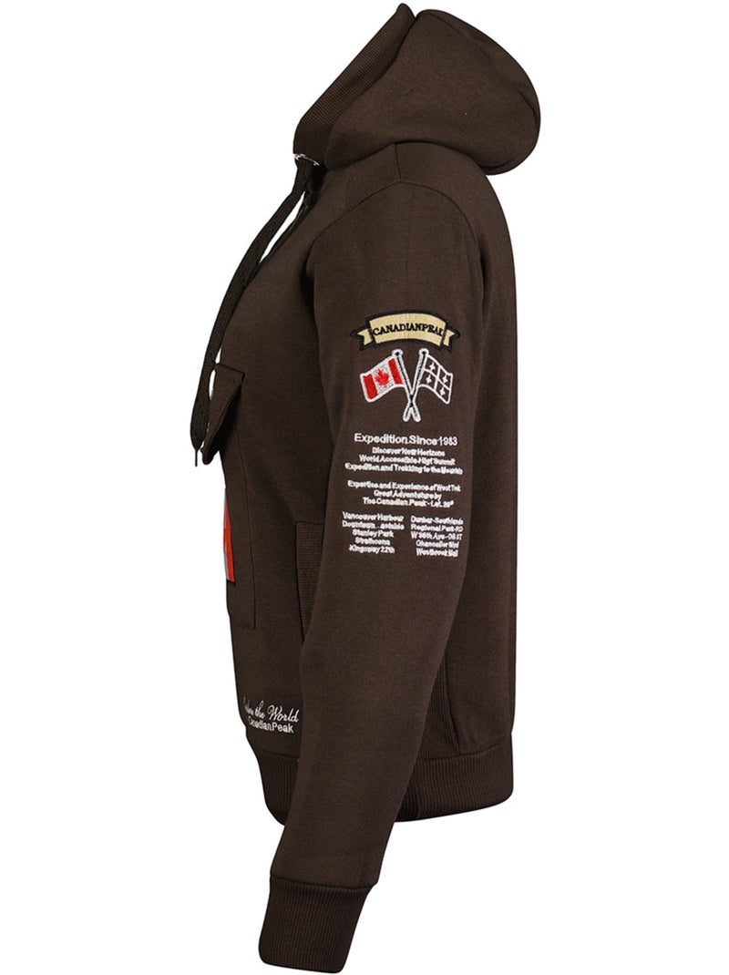Sudadera con capucha gyrelle – canadian peak Marrón - Kiabi