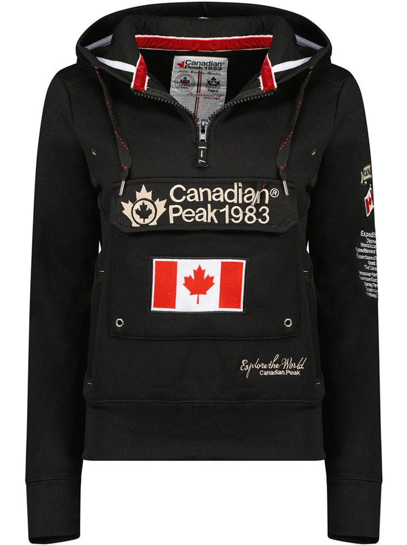 Sudadera con capucha gyrelle – canadian peak Negro - Kiabi