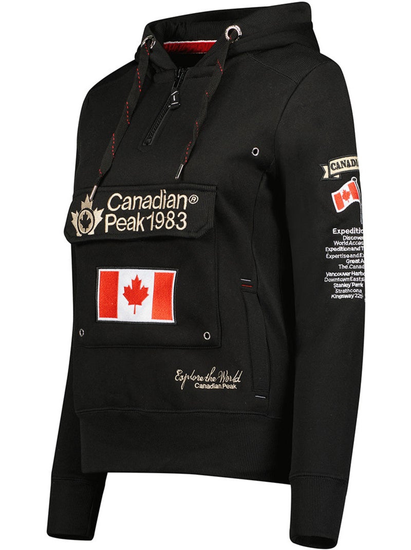 Sudadera con capucha gyrelle – canadian peak Negro - Kiabi