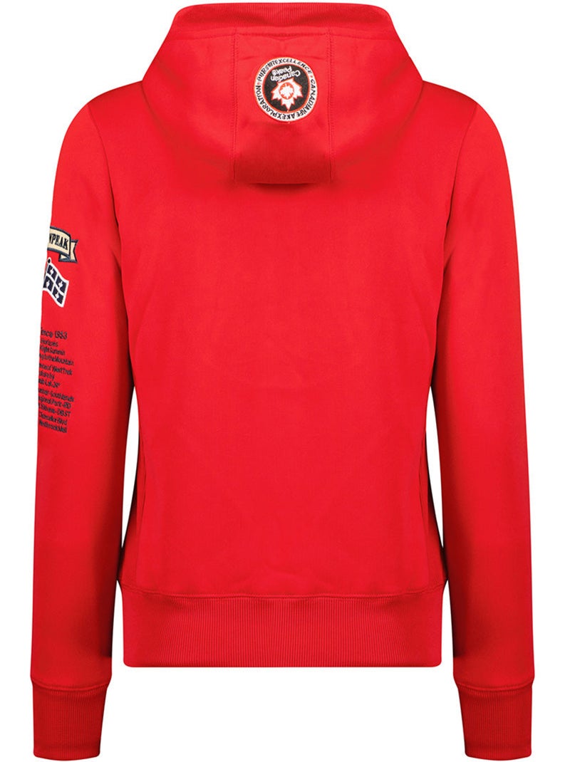 Sudadera con capucha gyrelle – canadian peak Rojo - Kiabi