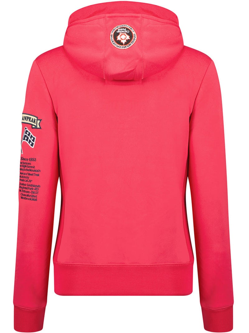 Sudadera con capucha gyrelle – canadian peak Rosa fluo - Kiabi