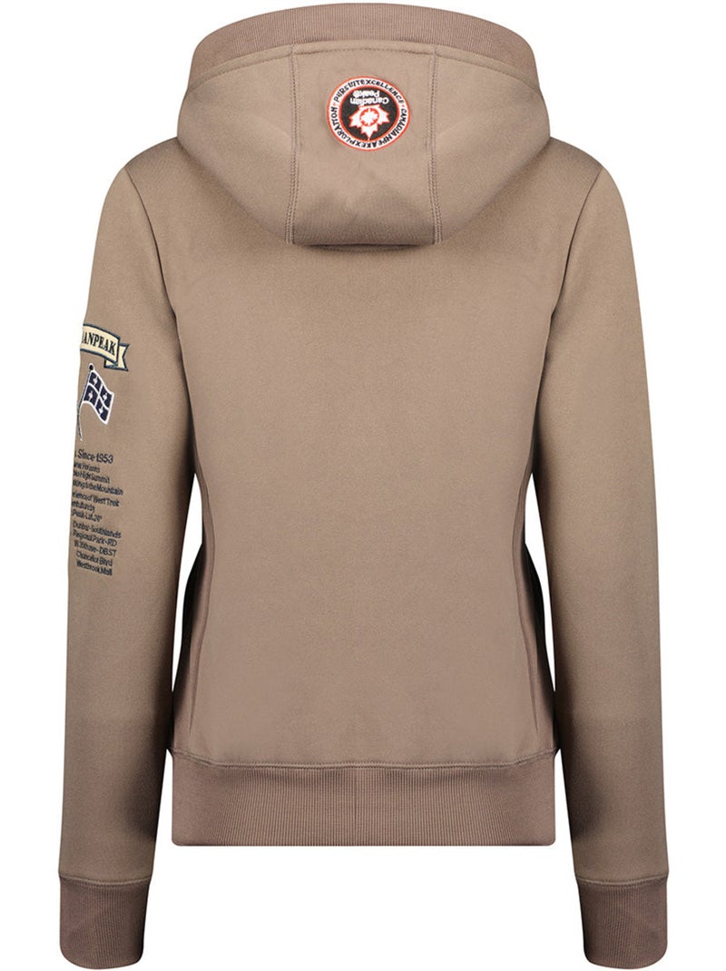Sudadera con capucha gyrelle – canadian peak Taupe - Kiabi