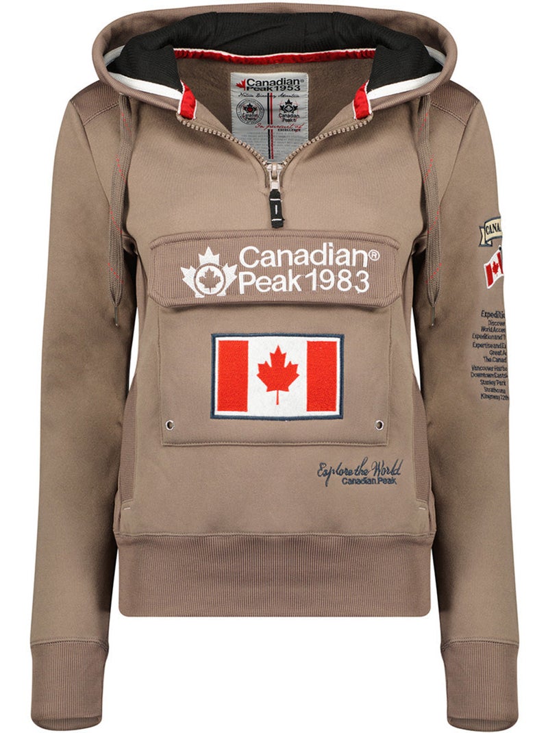 Sudadera con capucha gyrelle – canadian peak Taupe - Kiabi