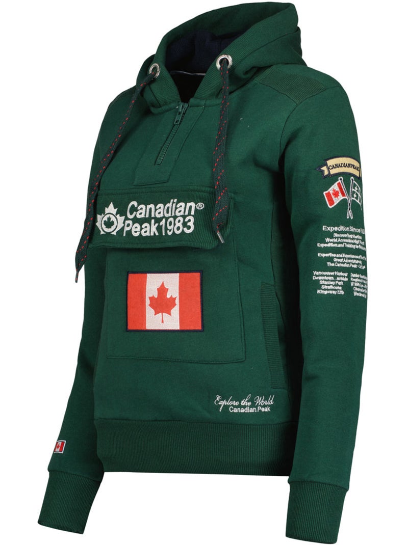 Sudadera con capucha gyrelle – canadian peak Verde oscuro - Kiabi