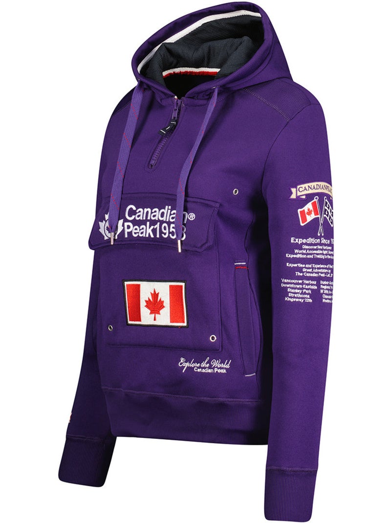 Sudadera con capucha gyrelle – canadian peak Violeta - Kiabi