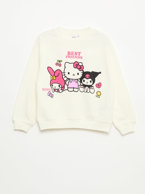 Sudadera con capucha 'Hello Kitty & Kuromi' cuello redondo - Kiabi