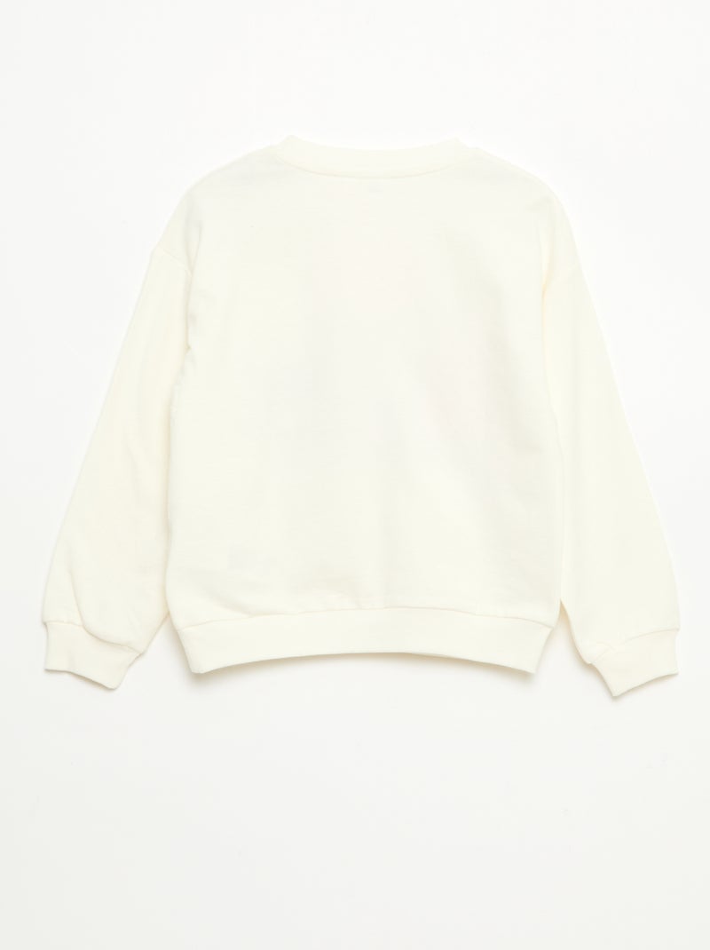 Sudadera con capucha 'Hello Kitty & Kuromi' cuello redondo Blanco - Kiabi