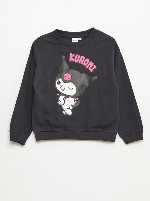 Sudadera con capucha 'Hello Kitty & Kuromi' cuello redondo - Kiabi