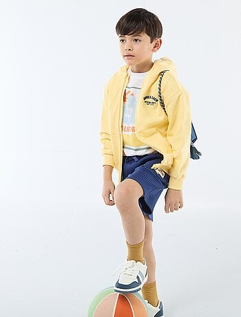 Sudadera con capucha holgada bordada