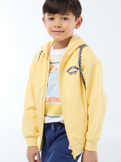 Sudadera con capucha holgada bordada - Kiabi