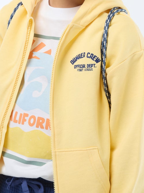 Sudadera con capucha holgada bordada - Kiabi