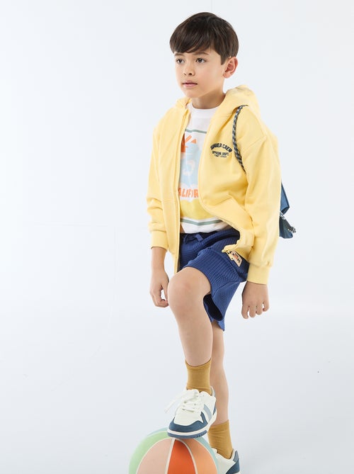 Sudadera con capucha holgada bordada - Kiabi