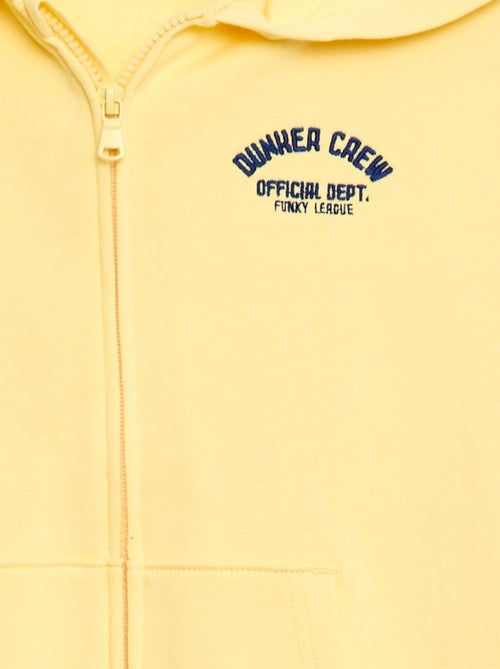 Sudadera con capucha holgada bordada - Kiabi