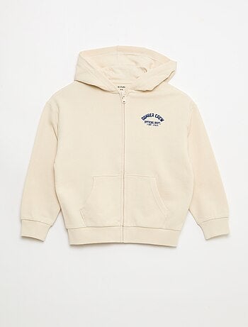 Sudadera con capucha holgada bordada