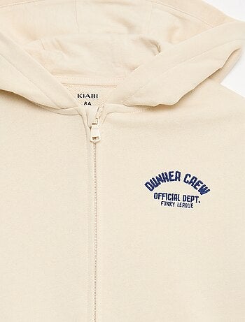 Sudadera con capucha holgada bordada