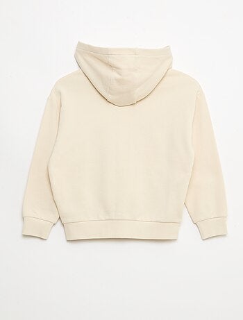 Sudadera con capucha holgada bordada