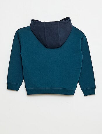Sudadera con capucha holgada en polar