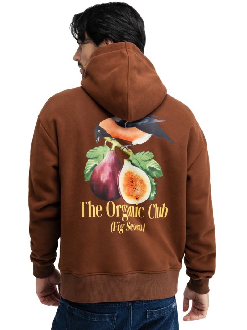 Sudadera con capucha hombre hoodart Marrón - Kiabi