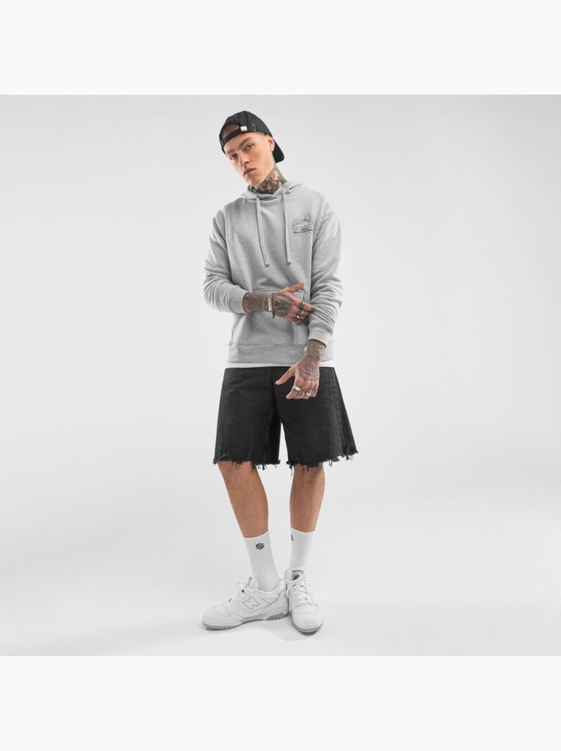 Sudadera con capucha hombre lifestyle hombre cumbre Blanco Gris - Kiabi