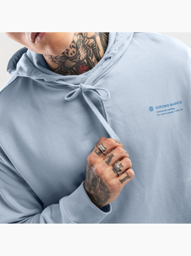 Sudadera con capucha hombre lifestyle hombre splash Azul eléctrico - Kiabi