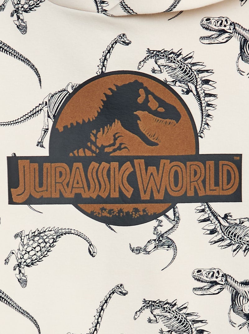 Sudadera con capucha 'Jurassic World' con estampado Blanco - Kiabi