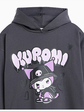 Sudadera con capucha 'kuromi', mo fashion