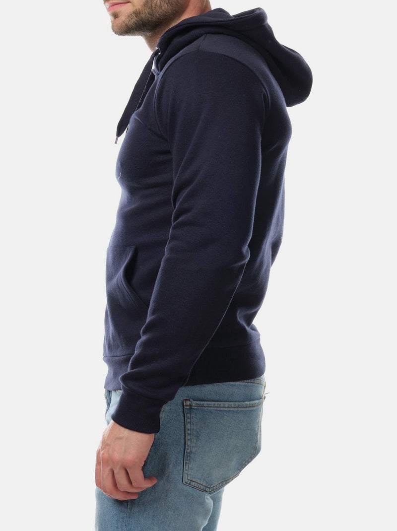 Sudadera con capucha lisa Azul marino - Kiabi