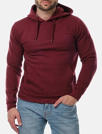 Sudadera con capucha lisa