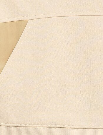 Sudadera con capucha lisa y bolsillo canguro