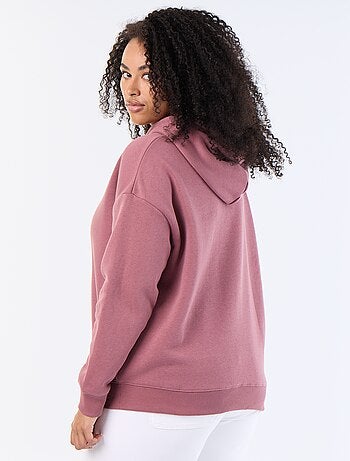 Sudadera con capucha lisa con bolsillo canguro