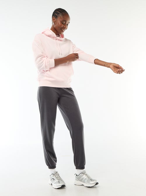 Sudadera con capucha lisa de algodón - Kiabi