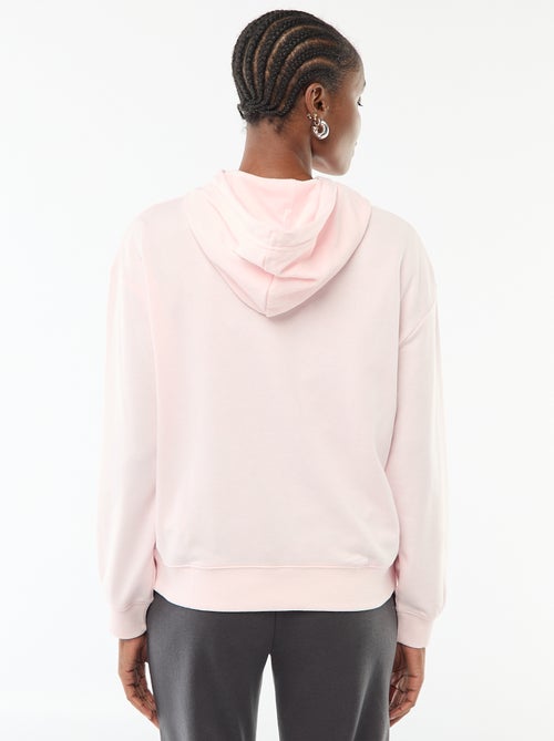 Sudadera con capucha lisa de algodón - Kiabi