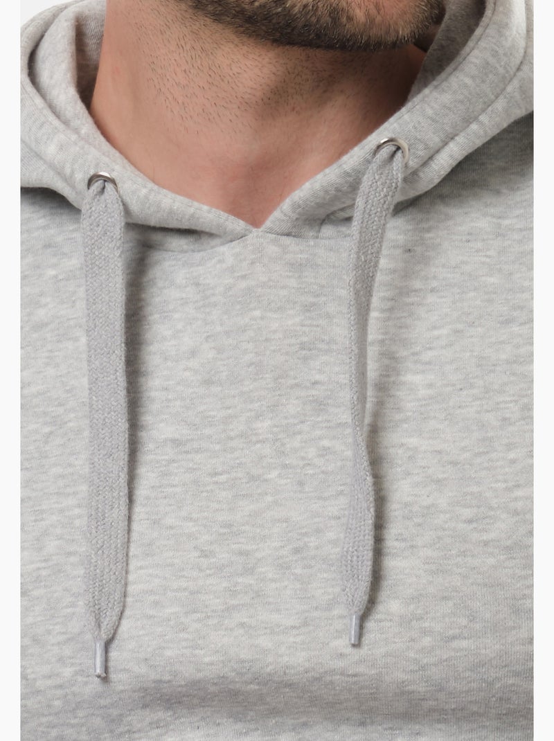 Sudadera con capucha lisa Gris - Kiabi
